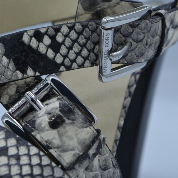 MICHAEL by Michael Kors - Josephine Platform - Leather Snake Print - 8.5M - Picture 11 of 12